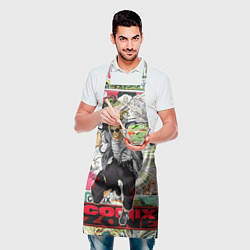 Фартук кулинарный Comix zone mutants, цвет: 3D-принт — фото 2