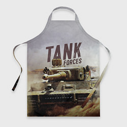 Фартук кулинарный Forces Tank, цвет: 3D-принт