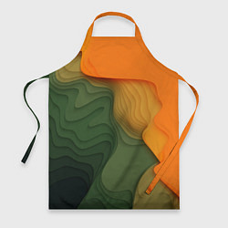 Фартук кулинарный Зеленые дюны, цвет: 3D-принт