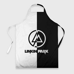 Фартук кулинарный Linkin Park ЧБ, цвет: 3D-принт