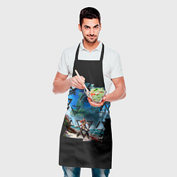 Фартук кулинарный Horizon Forbidden West Элой на пляже, цвет: 3D-принт — фото 2