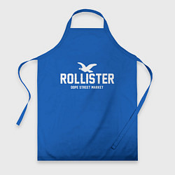 Фартук кулинарный Узор Blue Rollister Dope Street Market, цвет: 3D-принт