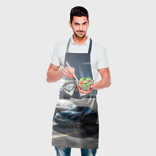 Фартук Infiniti Горная дорога / 3D-принт – фото 2