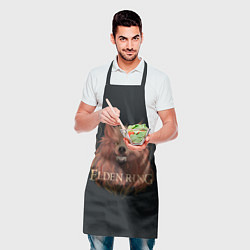 Фартук кулинарный Алый волк из Elden Ring, цвет: 3D-принт — фото 2