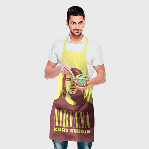 Фартук Nirvana - Kurt Cobain / 3D-принт – фото 2