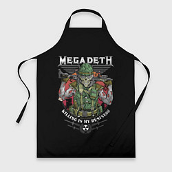 Фартук кулинарный MEGADETH killing is my business, цвет: 3D-принт