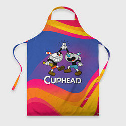 Фартук кулинарный Веселые чашечки - Cuphead, цвет: 3D-принт