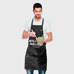 Фартук кулинарный Atletico Madrid Форма Champions, цвет: 3D-принт — фото 2