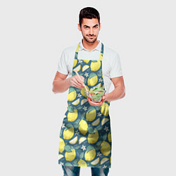 Фартук кулинарный Cute lemon pattern, цвет: 3D-принт — фото 2