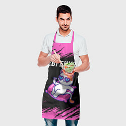 Фартук кулинарный Евгения - КОШЕЧКА - Краски, цвет: 3D-принт — фото 2
