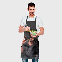 Фартук кулинарный Джонни с бокалом, цвет: 3D-принт — фото 2