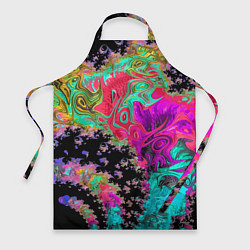 Фартук кулинарный Сюрреалистическая фрактальная композиция Мода Surr, цвет: 3D-принт
