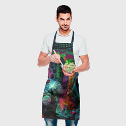 Фартук кулинарный Фантастическая авангардная композиция Абстракция F, цвет: 3D-принт — фото 2