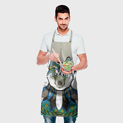 Фартук кулинарный Волк и этномир, цвет: 3D-принт — фото 2