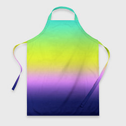 Фартук кулинарный Разноцветный размытый фон градиент, цвет: 3D-принт