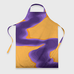 Фартук кулинарный Фиолетовая река, цвет: 3D-принт