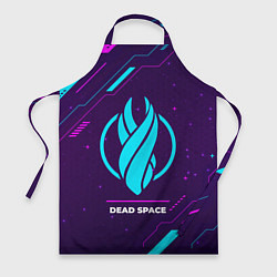 Фартук Символ Dead Space в неоновых цветах на темном фоне