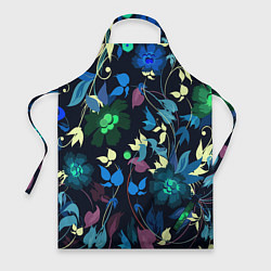 Фартук Color summer night Floral pattern