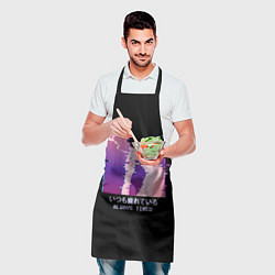 Фартук кулинарный Sad neon boy, цвет: 3D-принт — фото 2