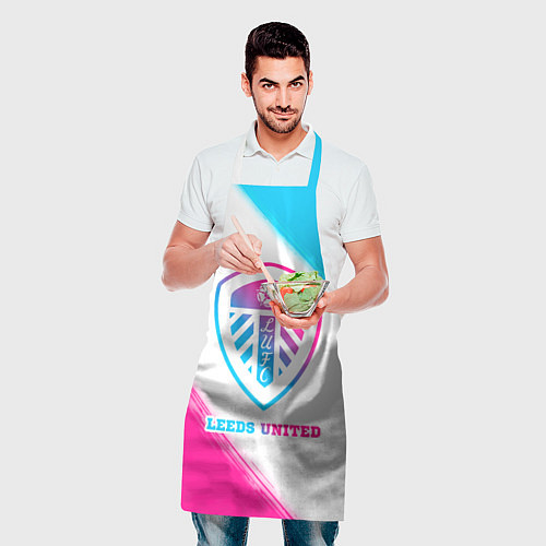 Фартук Leeds United Neon Gradient / 3D-принт – фото 2