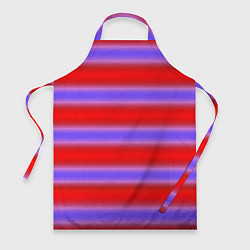 Фартук кулинарный Striped pattern мягкие размытые полосы красные фио, цвет: 3D-принт