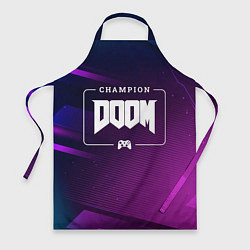 Фартук Doom Gaming Champion: рамка с лого и джойстиком на
