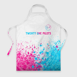 Фартук кулинарный Twenty One Pilots Neon Gradient, цвет: 3D-принт