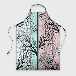 Фартук кулинарный Абстрактный узор tree branches, цвет: 3D-принт