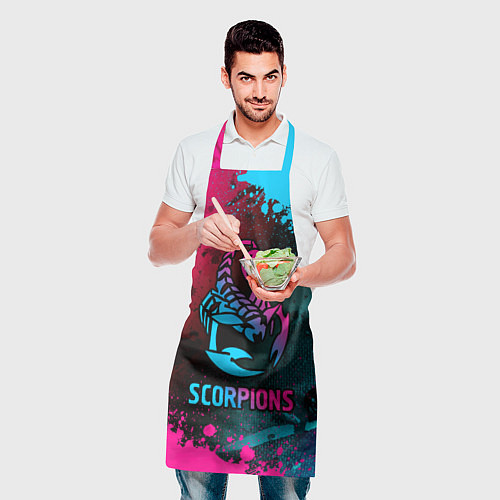 Фартук Scorpions Neon Gradient / 3D-принт – фото 2