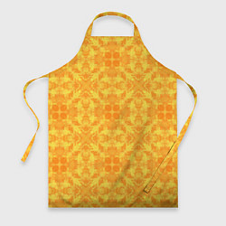 Фартук кулинарный Желтый абстрактный летний орнамент, цвет: 3D-принт
