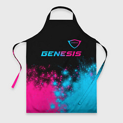 Фартук кулинарный Genesis Neon Gradient, цвет: 3D-принт