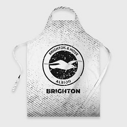 Фартук кулинарный Brighton с потертостями на светлом фоне, цвет: 3D-принт