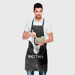 Фартук кулинарный Destiny с потертостями на темном фоне, цвет: 3D-принт — фото 2