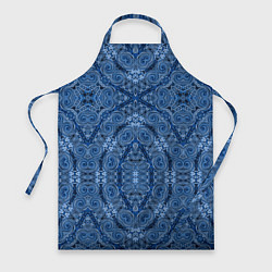 Фартук Gray blue ethnic arabic ornament