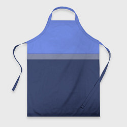 Фартук Серая полоса на синем