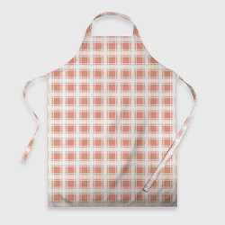 Фартук кулинарный Light beige plaid fashionable checkered pattern, цвет: 3D-принт