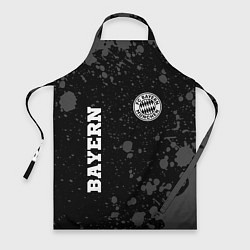 Фартук кулинарный Bayern sport на темном фоне: символ и надпись верт, цвет: 3D-принт
