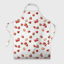 Фартук кулинарный Клубничка, паттерн, цвет: 3D-принт