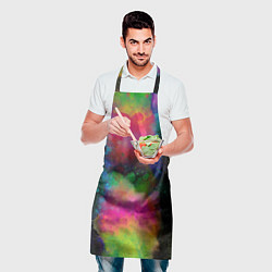 Фартук кулинарный Разноцветные брызги кляксы, цвет: 3D-принт — фото 2