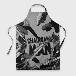 Фартук кулинарный Chainsaw man comix, цвет: 3D-принт