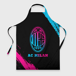 Фартук кулинарный AC Milan - neon gradient, цвет: 3D-принт