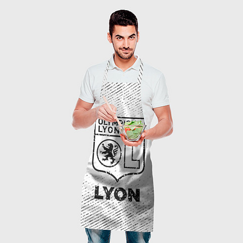 Фартук Lyon с потертостями на светлом фоне / 3D-принт – фото 2