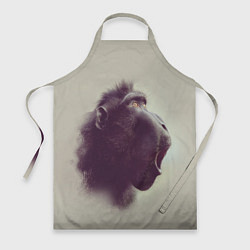 Фартук кулинарный Удивленная обезьяна, цвет: 3D-принт