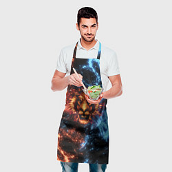Фартук кулинарный Огонь и вода - лев, цвет: 3D-принт — фото 2