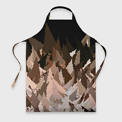 Фартук Abstract mosaic pattern brown and black