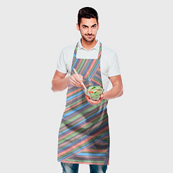 Фартук кулинарный Яркие, хаотично расположенные полосы, цвет: 3D-принт — фото 2