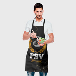 Фартук кулинарный Лого PSV и надпись legendary football club на темн, цвет: 3D-принт — фото 2