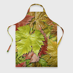 Фартук кулинарный Осенние листья клёна - паттерн, цвет: 3D-принт
