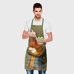 Фартук кулинарный Хитрый лис в куртке, цвет: 3D-принт — фото 2