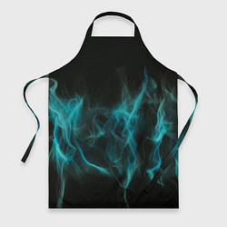 Фартук кулинарный Абстрактный голубой дым, цвет: 3D-принт